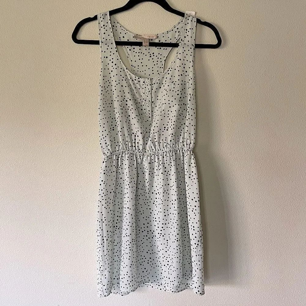 NWOT! Forever 21 (Contemporary) Light-Aqua with Black Sleeveless Dress. Size Sm.
